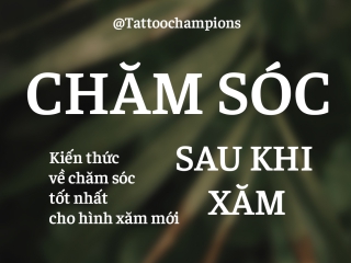 Cách bảo quản hình xăm